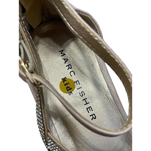 Marc Fisher US Size 1 NIB Little Kids Patty Salto Sandal Shoes Color Blush NEW - Picture 6 of 12